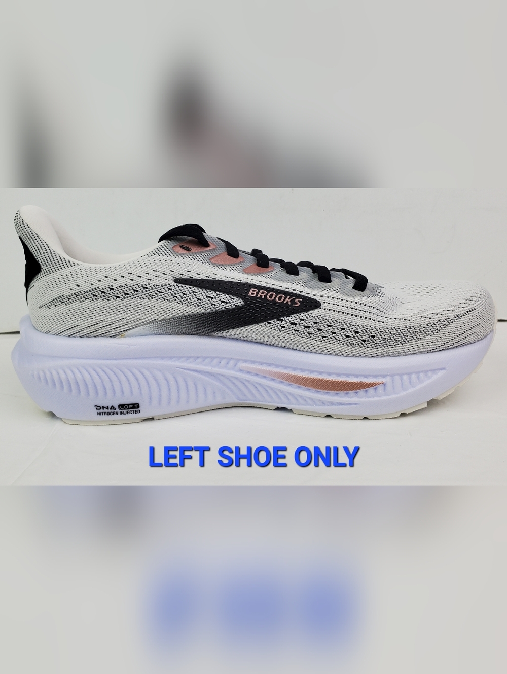 Brooks Womens Ghost 17 Running Shoe AMPUTEE - Size 7 D Wide - LEFT SHOE ONLY